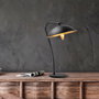Opviq Epika - 12250 Lámpara de mesa negra y dorada